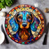 Dachshund Glass Suncatcher Worktop Saver